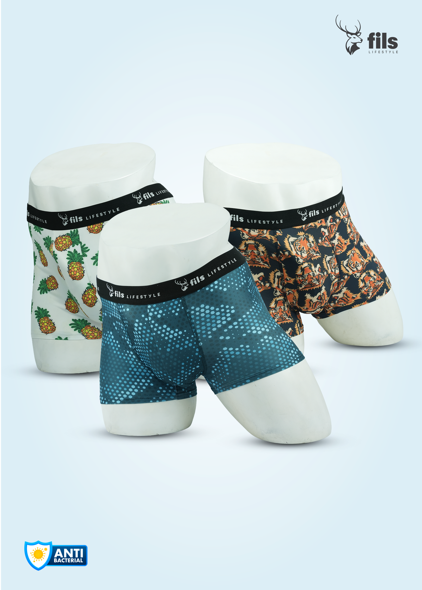 3 Pcs Premium Boxer Combo 2 (Imported Mesh Fabric)