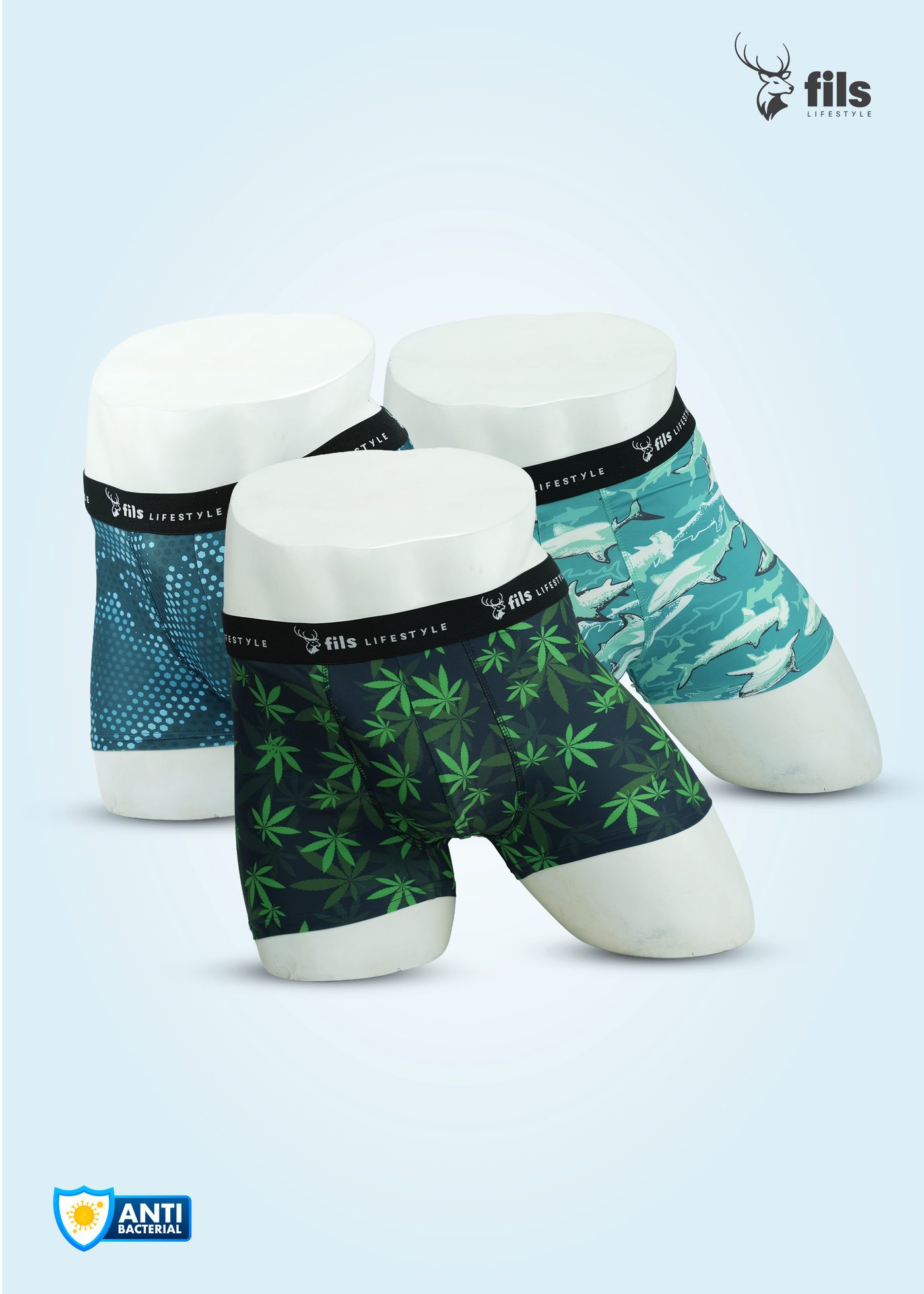 3 Pcs Premium Boxer Combo 4 (Imported Mesh Fabric)