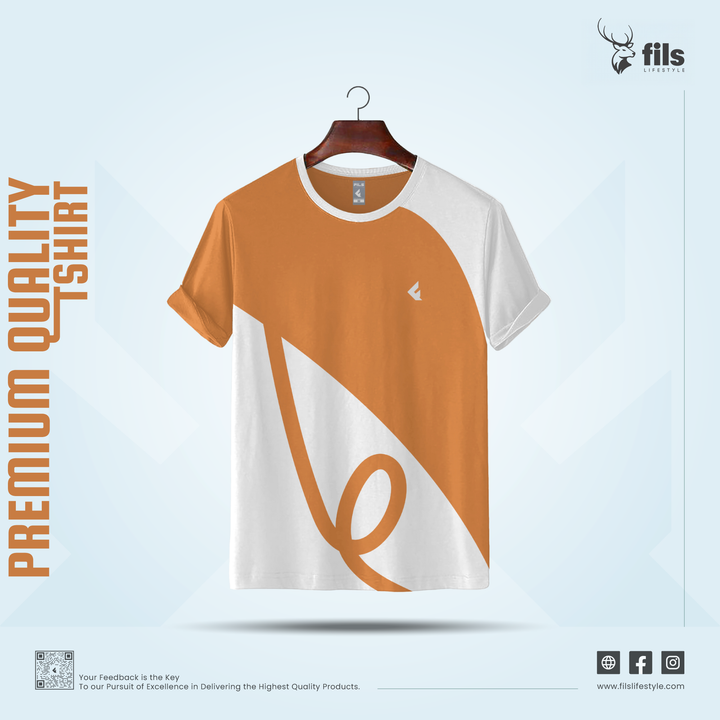 Man wearing a yellow and white t-shirt with sunglasses on a plain background