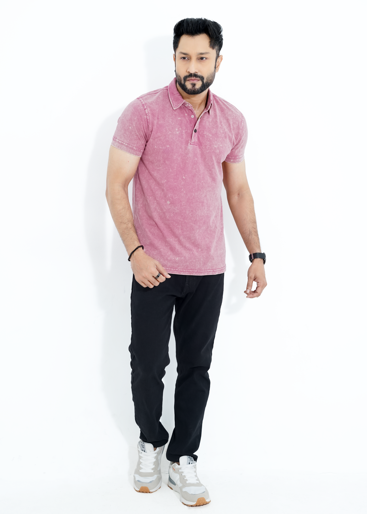 Mauvenwood - Acid Wash Premium S/J Cotton Polo Shirt