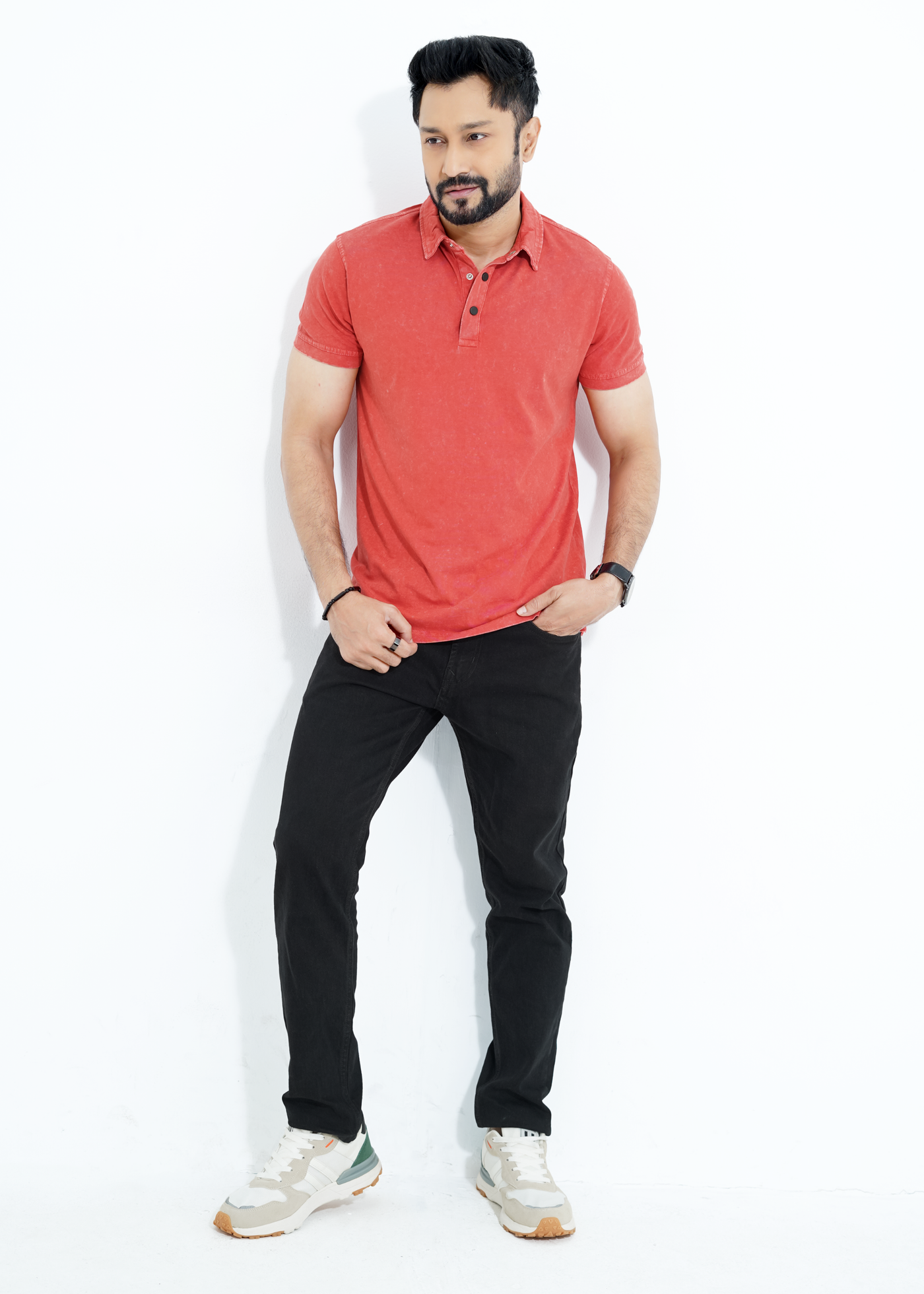 Tomato - Acid Wash Premium S/J Cotton Polo Shirt